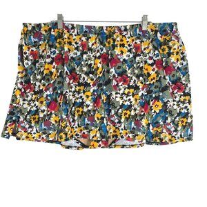 Swim By Cacique‎ Swim Skirt Bottom Women's Size 26 Floral Multicolored NWT